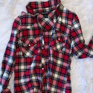 wet seal red flannel